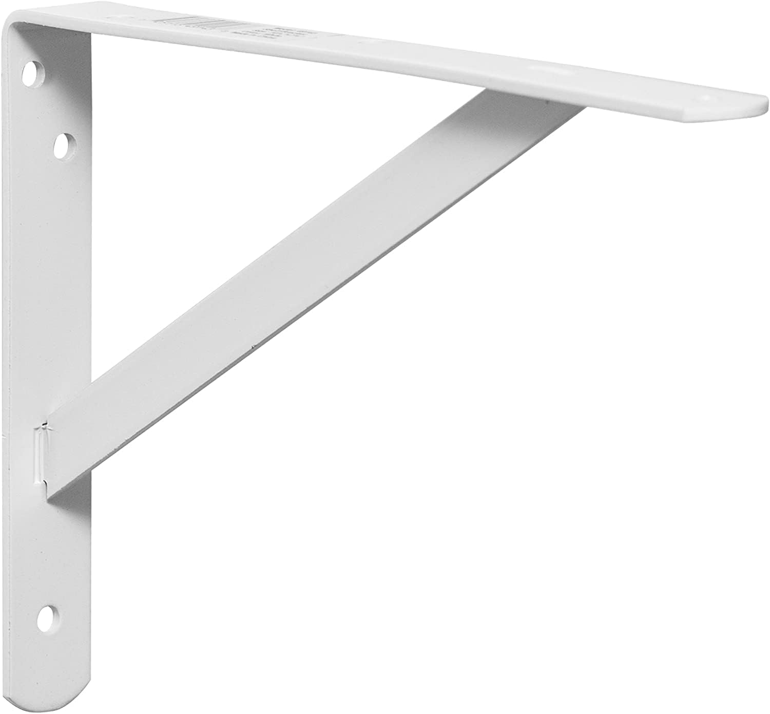Decko Products 49143-10 Heavy-Duty Shelf Bracket, 10.5-Inch X 7.5-Inch, White, 10-Pack