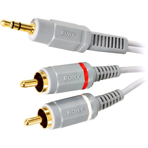 Sony RK-N215PM câble audio stéréo mini-jack mâle pour connexion PC et composants