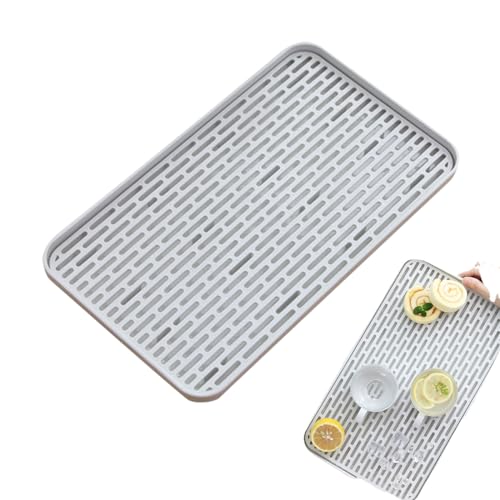 TMRBBesty Support Plateau d'Égouttement d'eau,Plateau Égouttoir Vaisselle,Plateau D'égouttement D'étagère,Égouttoir avec Plateau D'égouttage,Convient...