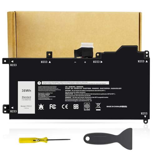 Futurebatt 1FKCC Laptop Battery Compatible with Dell Latitude 7200 7210 2-in-1 Series T04J T04J001 T04J002 T5H6P 09NTKM 9NTKM 0D9J00 D9J00 0KWWW4 KWWW4