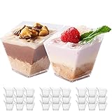 postres en vasitos recetas faciles Forma trapezoidal - El diseño único de nuestras tazas trapezoidales agrega una bonificación adicional al producto, asegurando que sean atractivas y más agradables a la vista. Con el tamaño y la forma perfectos, serán el plato ideal para servir al final de cualquier comida, un artículo indispensable y muy valioso.