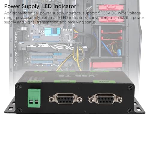 Convertidor USB a RS232 de Grado Industrial Kadimendium con Chasis de Aluminio 4