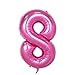 40 Number Ballons Balloons Jumbo Number Balloon Decor Pink Helium Balloon Giant