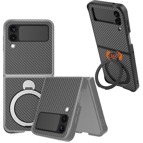 �y360°��]�X�^���h���ځzSamsung Galaxy ZFLIP3/4 �p �P�[�X MagSafe�Ή� �J�[�{���t�@�C�o�[ �X�}�z�P��X Samsung Galaxy ZFLIP3/4�p ���y�� �ϏՌ� ���͎��� �t�C�����X �[�d����~�߃t���J�o��ی�