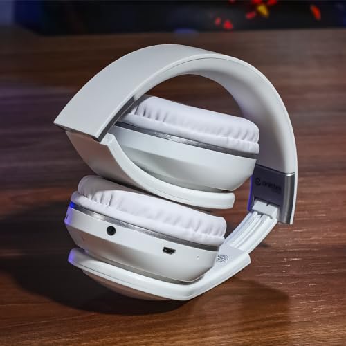 Headphone Fone De Ouvido Headset Luz Led On-ear Bluetooth 5.0 Wireless Sem Fio Recarregável com Micr