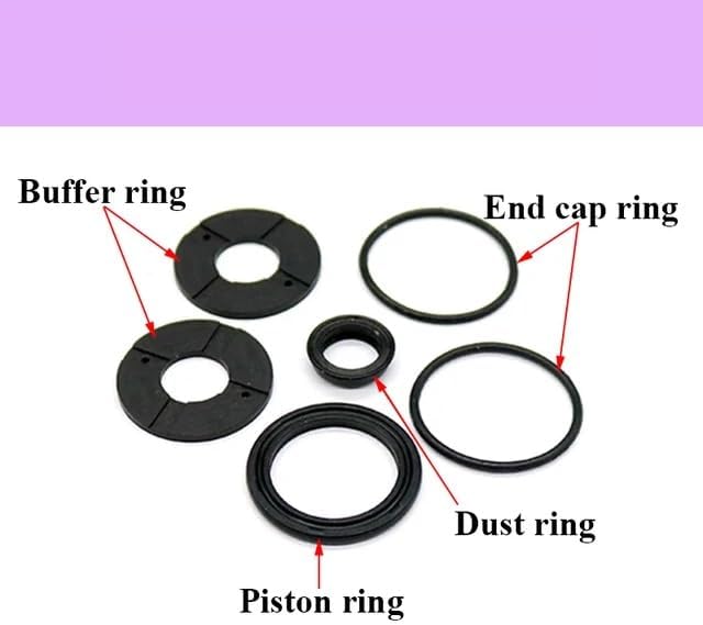 Air Pneumatic Cylinder Repair Kits Standard Piston Seal Ring Kit(MAL Repair Kits,Bore 16mm)