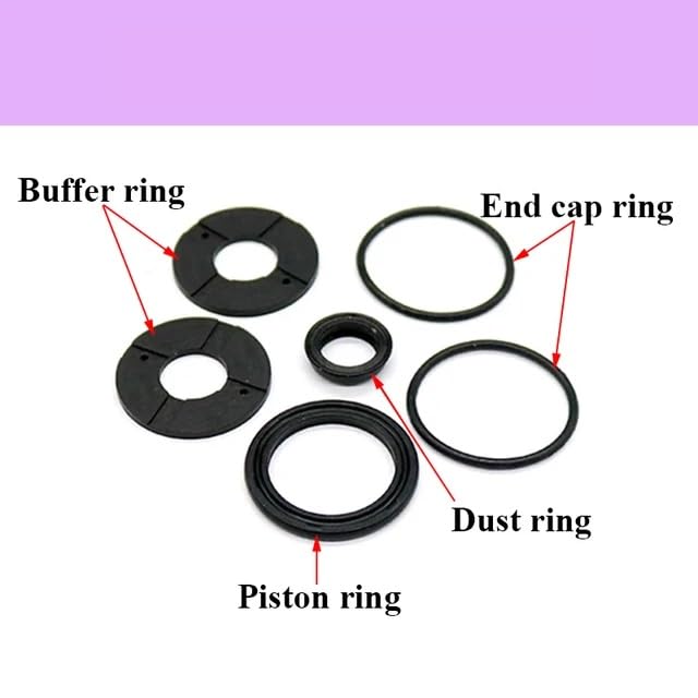 COKYIS Kit di Riparazione Cilindro Pneumatico Aria Kit Anello di Tenuta pistone Standard(Mal Repair Kits,Bore 40mm)