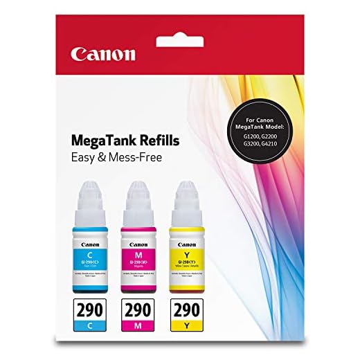 Canon GI-290 CMY Ink Bottle Value Pack