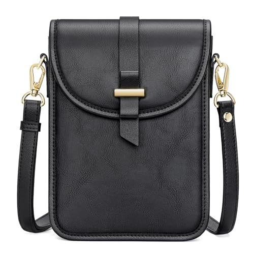 Peacocktion Trendy Small Crossbody Bags for Women, Leather Cell Phone Purse Travel Cross Body Purses with Card Slot