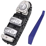 Obaee Master Power Window Switch Front Driver Side Compatible with Mercedes-Benz C300, C350e, C43 AMG, C63 AMG, C63 AMG S, GLC300, GLC43 AMG 2015-2018, Replace A2059056811, 2059056811, Black-Color
