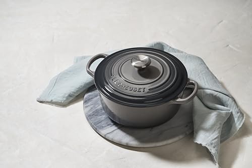 Image of Le Creuset Enameled Cast Iron Signature Round Dutch Oven, 13.25 qt., Oyster