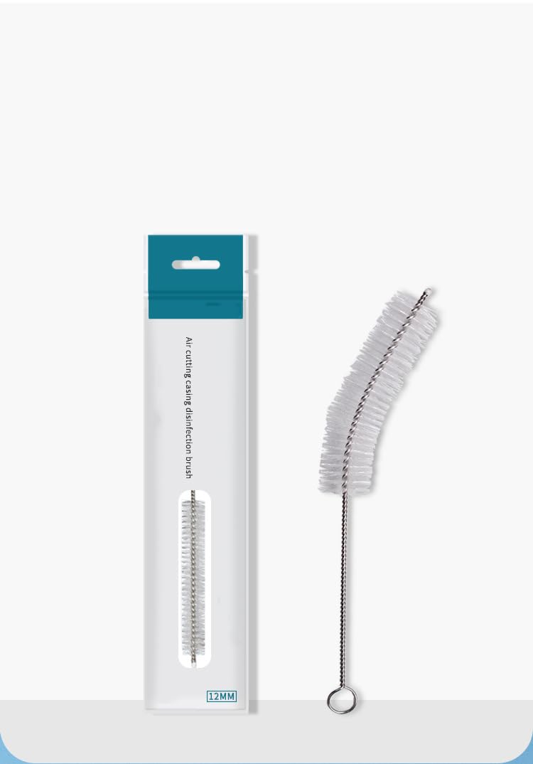 Cepillo de Limpieza de Tubos, Limpiador de cepillos de traqueostomía con cerdas de Nailon, cepillos de traqueotomía, Cepillo de Alambre Trenzado,10mm,10 Pcs