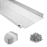 5 inch Gutter Guard, 26 Pack, 104ft, Aluminum Mesh Leaf Guards, DIY Leaf Filter Gutter Protection Cover, Raptor Gutter Guard Cleaning Tools for Downspout, Roof, with Screws