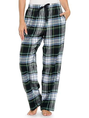 Image of Ashford & Brooks Women's Super Soft Flannel Plaid Pajama Sleep Pants