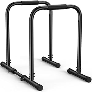 Sportsroyals Dip Bar, Adjustable Dip Stands Station for Home, Functional Heavy Duty Parallette Bars for Upper Body Workout (400/1200LBS Loading Capacity, 2025 New Version)