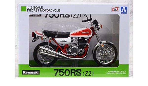特上美品 アオシマ スカイネット 1/12 カワサキ 750 RS Z2 赤白カラー