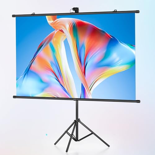 Pantalla de Proyector Manual de 72" 16:9 con Soporte miniatura 1