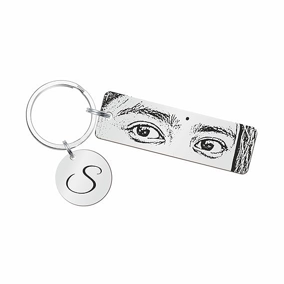 Image of Customized Eye Keychain for Girlfriend Boyfriend Friend Special One | Personalized Gift for Her | Romantic Anniversary Birthday Valentine Gift for Men Women | Metal Keyring | key chain for bike