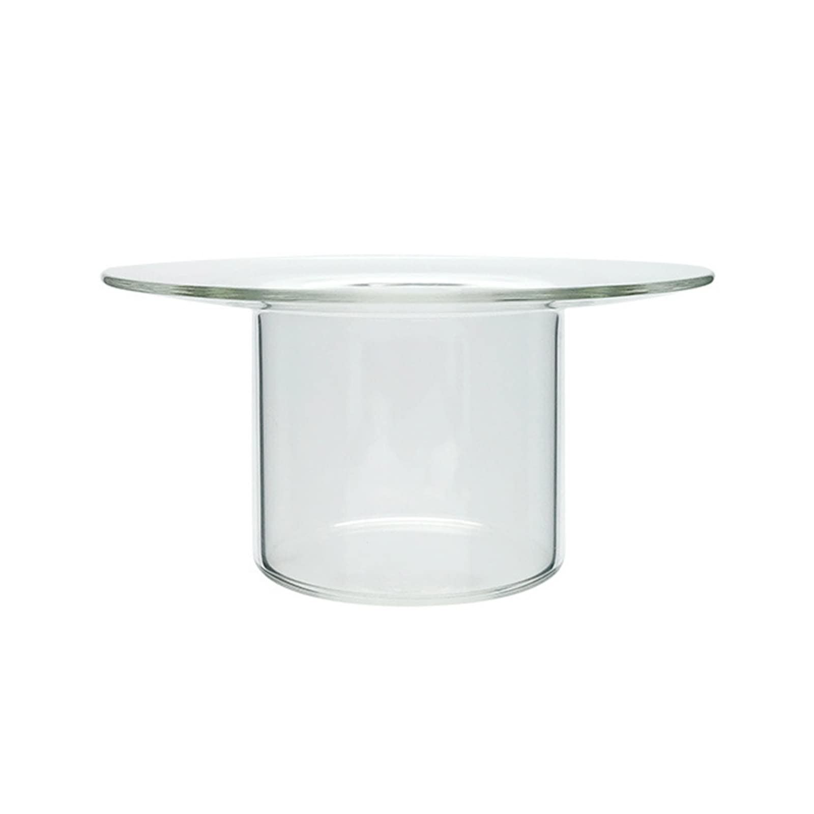 Kalttoy Glass Bowl Yogurt Salad Soup Bowl Straw Hat Shape Kitchenware Tools Glass 2 Sizes to Choose Dessert Bowls Clear