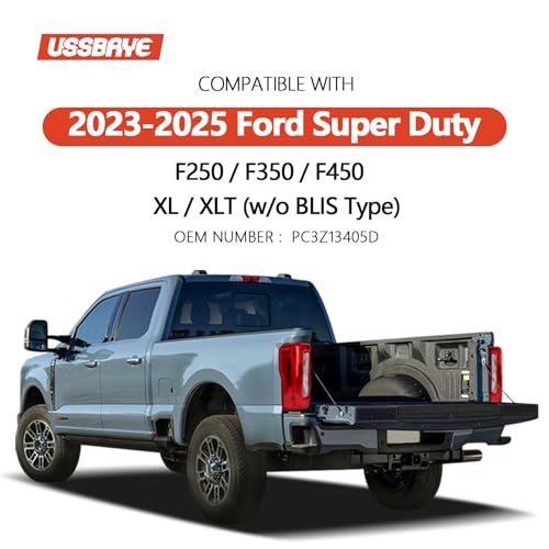 Image of Tail Lights For 2023-2025 Ford Super Duty F250 / F350 / F450 XL XLT Left | Taillights Rear Tail Light Assembly PC3Z13405D (Halogen NO Blindspot Left Driver Side