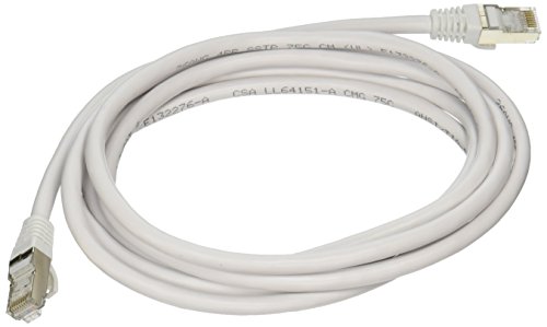 C2G 00920 Cat6 Cable - Snagless Shielded Ethernet Network Patch Cable, White (7 Feet, 2.13 Meters)