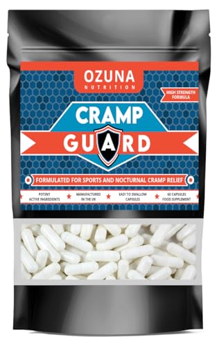 Cramp Guard Magnesium Supplement | Sports & Nocturnal Cramp Relief | Highly Bioavailable Magnesium Citrate Vitamin D3 & Calcium | Muscle Leg Cramps & Restless Leg Syndrome (RLS) Relief 60 Capsules