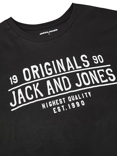 JACK & JONES Tshirt Herren Regular Fit JJLINO 4er Pack Set Pack Rundhals Kurzarm Sommer Tee Shirt Print, Größe:M, Farbe:Pack 5 – Ansicht 5