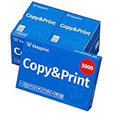 Easyprint Druckerpapier Kopierpapier 5000 Blatt 10 x 500 A4 Premium Hochweiß CIE 160 PEFC zertifiziert ...