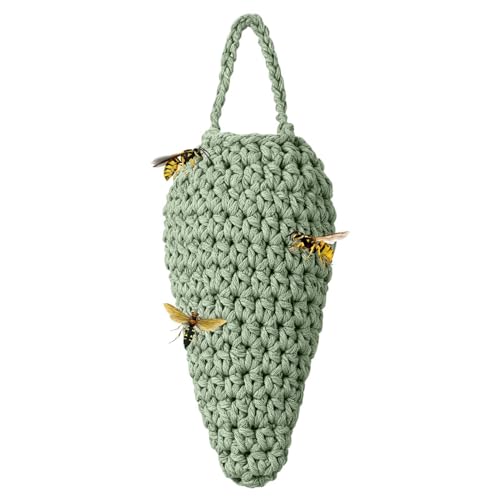 de avispas Imitación - Colmena falsa tejida ligera | Señuelo | Adecuado para patio trasero Terraza de granja Balcón Vlonder Gazebo Espacio exterior Patio Verter Jardín Patio