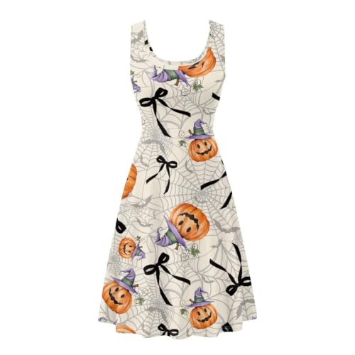 Image of Renewold Women's Sleeveless Tank Dress with Pockets, Casual Scoop Neck A-Line Sundress for Summer, Travel and Vacation