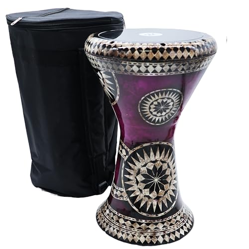 The 18 '' Horizon Zaza Percussion Egyptian Style Darbuka Doumbek (Purple Haze)