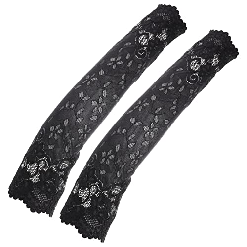 Yardenfun 1 Pair Lace Scar Cover Arm Sleeves Arm Sleeves for Men Arm Covers Sleeves to Cover Arms for Women Temporary Tattoo Sleeves Floral Forearm Cover Floral Arm Sleeve Cover up Women's