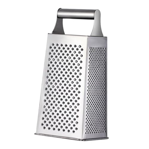 GETAJGHSD ステンレス製多機能グレーター 四面おろし器 チーズ 野菜 果物用 転式キッチンスライサー 耐錆 高耐久調理ツール 家用収納便利