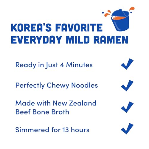 OTOKI Jin Ramen MILD, BTS Jin & JIN RAMEN edition without BTS Jin Sticker, Authentic Korean Instant Noodles, Rich and Savory Beef Broth, Quick and Easy Meal 4.23 oz x 18 Pack (1 Box) (PACK OF 18, MILD