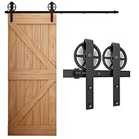 Amazon | CCJH 4FT/1.2メートル吊り引き戸レール バーンドア金具