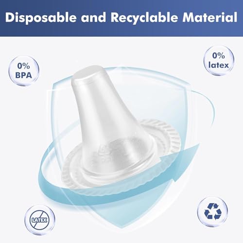 Image of 40 Disposable Ear Thermometer Covers, Hygienic Probe Covers for Accurate Temperature Measurement, Compatible with Various Ear Thermometers, Ideal for Home and Clinic Use