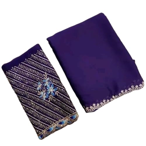 Kaushal Textiles Present Georgette Saree for Women with Matching Blouse Piece | Saree for Wedding & Festive_Occasions-picture-21