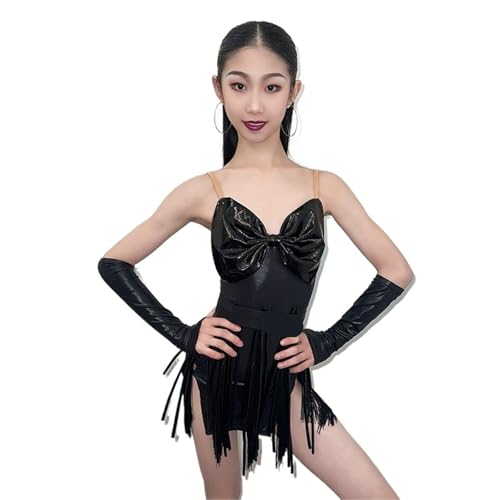 Costume de danse latine noir XXXS pour femmes entraînement et compétition