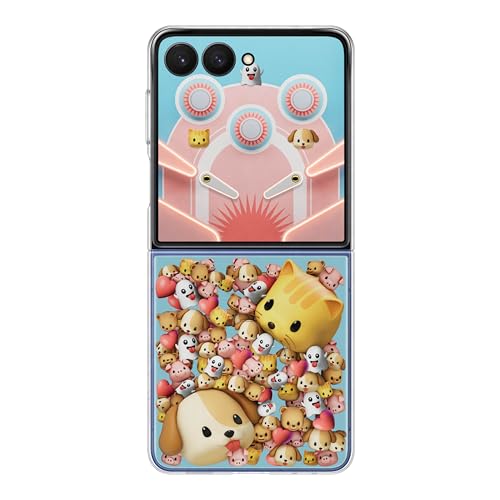Image of Samsung Galaxy Z Flip7 Flipsuit Phone Case, Protective Cover, Interchangeable Card, LED Lights, Customizable Designs, US Version, Transparent