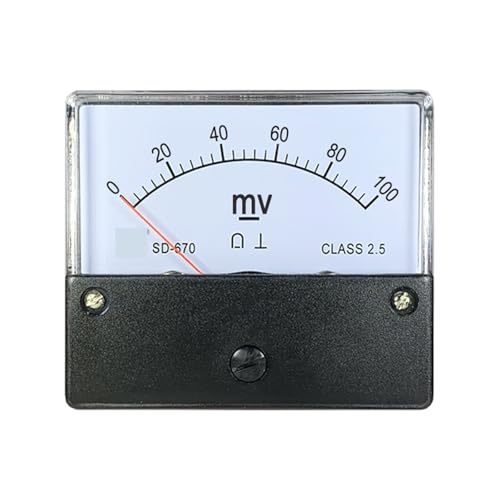 Mesurer basse tension CC avec le voltmètre à aiguille SD670 75mV