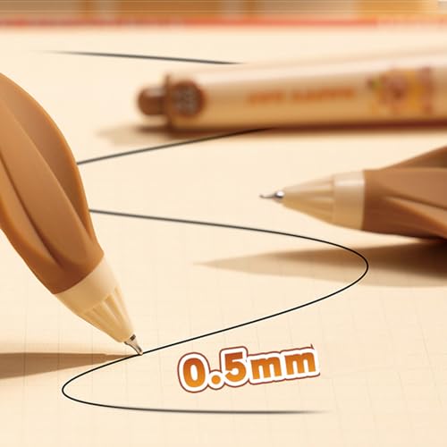 3 Pzs Bolígrafo Gel Negro 0.5mm Retráctil Divertido miniatura 4