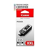 Canon PGI-555 PGBK XXL Druckertinte - Pigment Schwarz hohe Reichweite 37 ml für PIXMA Tintenstrahldrucker ORIGINAL