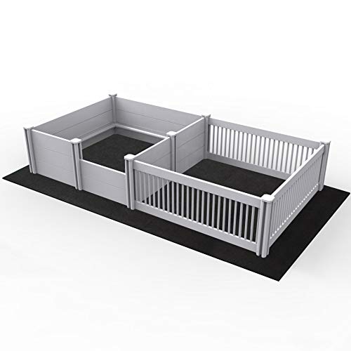 Huigu Whelping Box Liner Washable Pee Pads for Dogs Non-Slip Puppy Potty Training Mat, Absorbent/Waterproof/Cuttable Pad-Pet Crate PlayPen Travel Housebreak Incontinence 48x84in