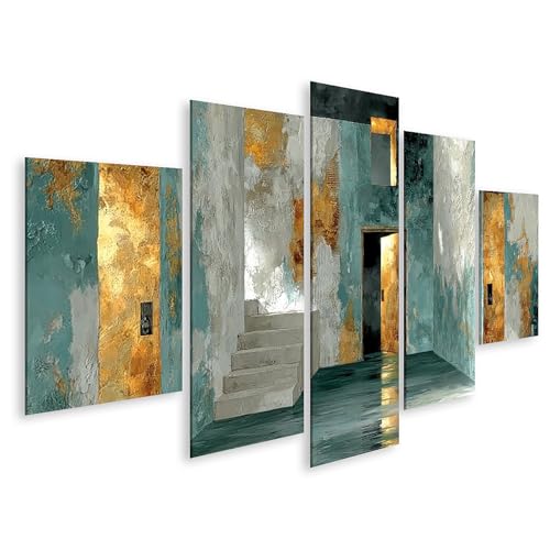 Tableau sur toile architecture mystique islandburner pour décoration murale de salon moderne