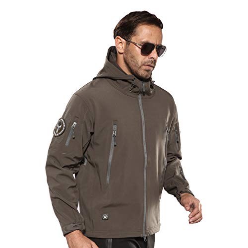 ANTARCTICA Men's Outdoor Waterproof Soft Shell Hooded Military Tactical Jacket