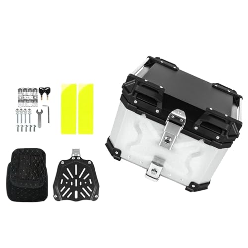 Top Case Coffre de Rangement Valise Arrière De Moto 45L Silver pour F800GS et MTS1200