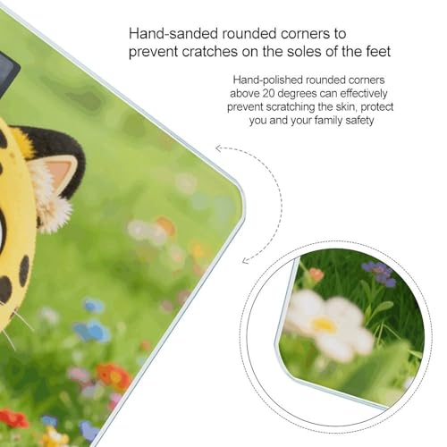 Báscula Digital de Baño Flower Field Leopard con Cinta Métrica miniatura 4