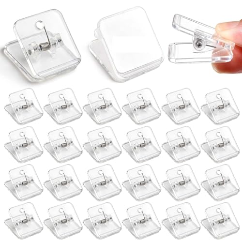 Pinces autocollantes transparentes pour décorer la maison et organiser le bureau sans trou