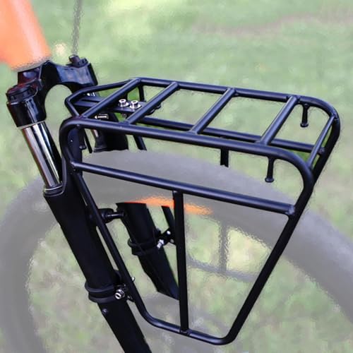 Bike Front Pannier Rack,Front Bike Rack 25KG Load Cycle Rack Brake Frame Luggage...