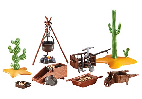 Playmobil - 6479 - Campement pour Chercheur d'or - Emballage Plastique, Pas de boîte en Carton